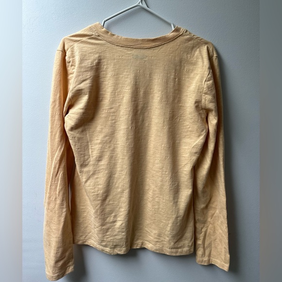 Lavon Long Sleeve V Neck Shirt with White Triangle Design at Chest Women’s Large - Picture 3 of 3